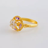 Anillo Solitario Aura Vintage 2 g / T8 1/4 Oro Amarillo 18K