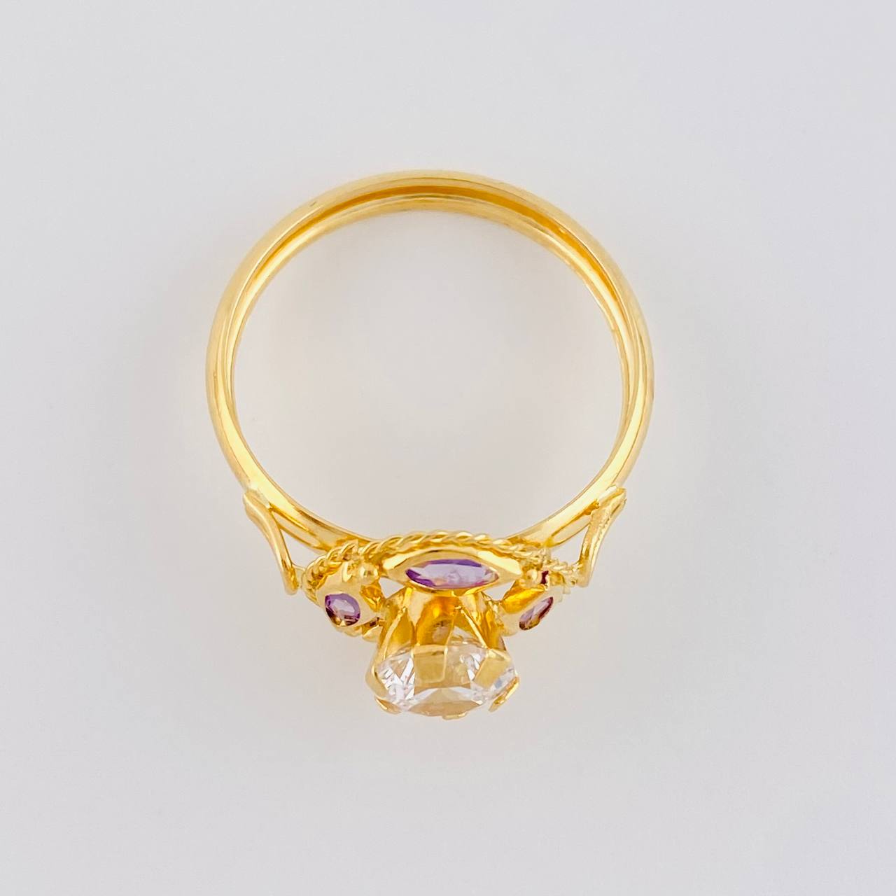Anillo Solitario Aura Vintage 2 g / T9 Oro Amarillo 18K