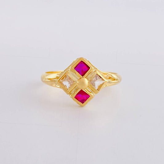 Anillo Rombo Imperial 1.75 g / T8 3/4 Oro Amarillo 18K