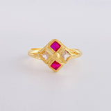 Anillo Rombo Imperial 1.75 g / T8 3/4 Oro Amarillo 18K