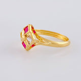 Anillo Rombo Imperial 1.75 g / T8 1/4 Oro Amarillo 18K