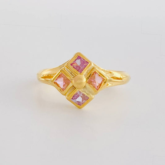 Anillo Rombo Imperial 1.8 g / T8 1/2 Oro Amarillo 18K