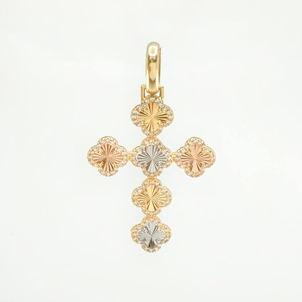 Dije Trebol Túpido 5.9 g / 5.5 cm Tres Oros 18K
