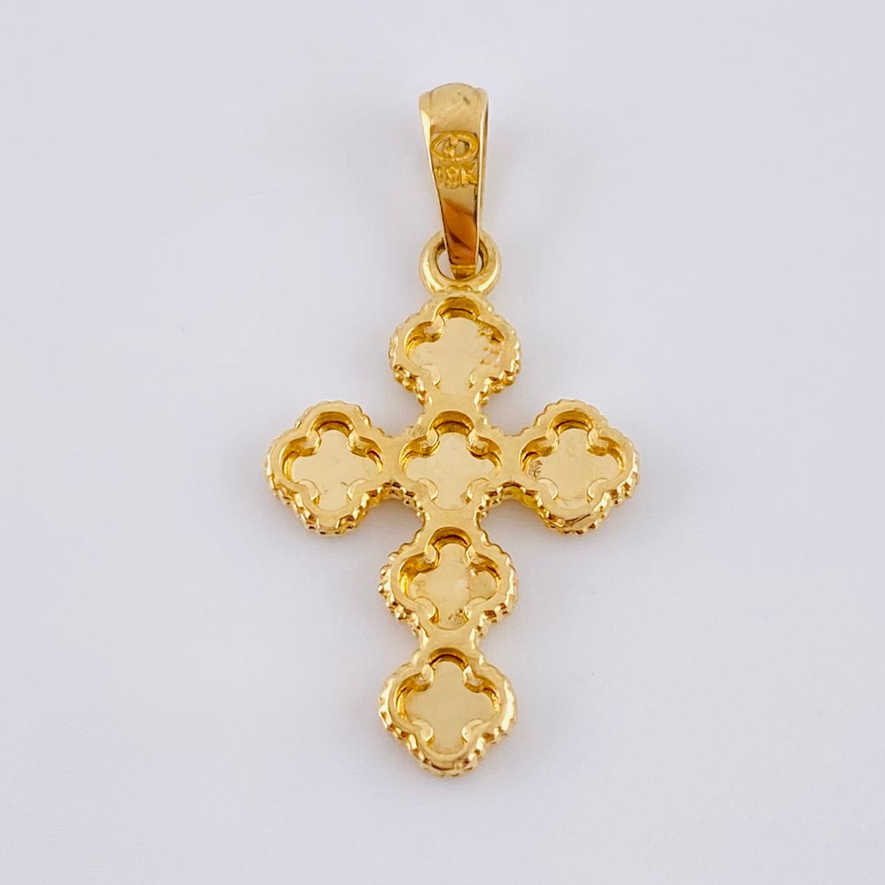 Dije Trebol Dorado 2.35 g / 3 cm Oro Amarillo 18K