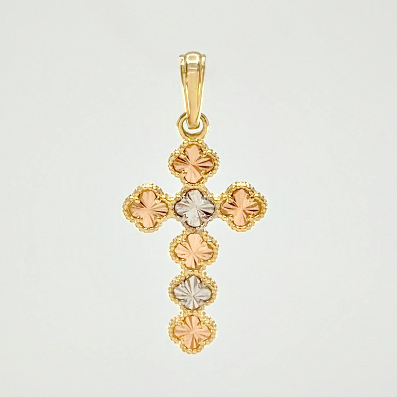 Dije Trebol 2.6 g / 3.5 cm Tres Oros 18K