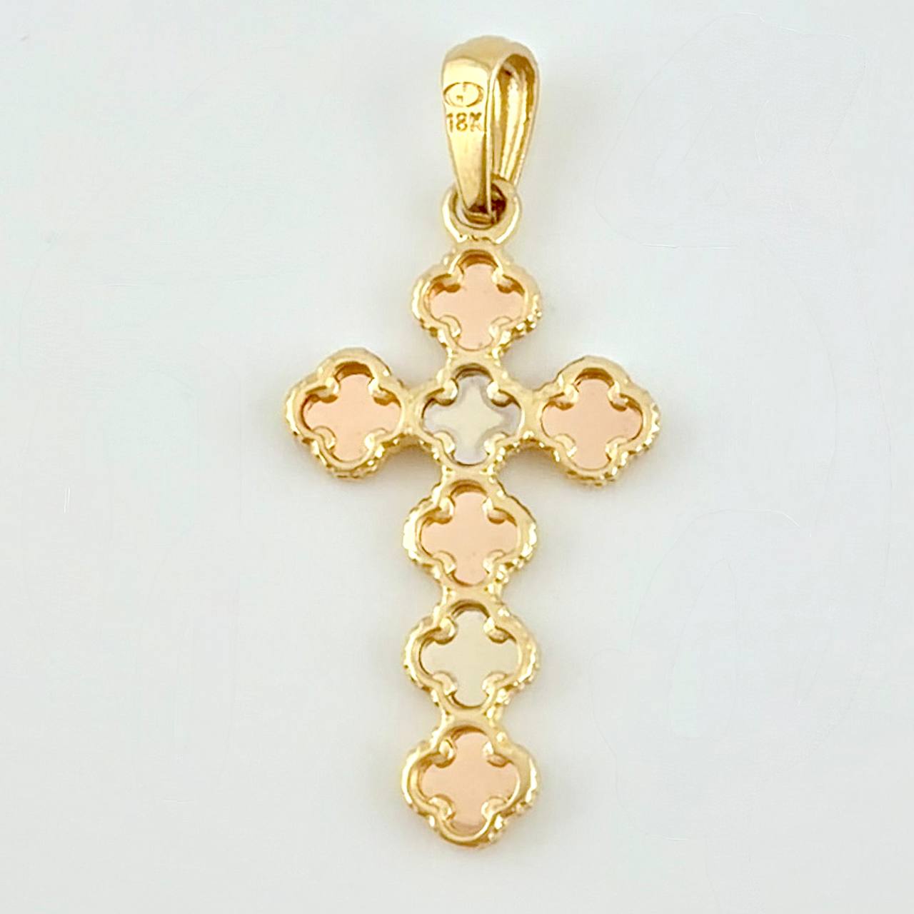 Dije Trebol 2.6 g / 3.5 cm Tres Oros 18K