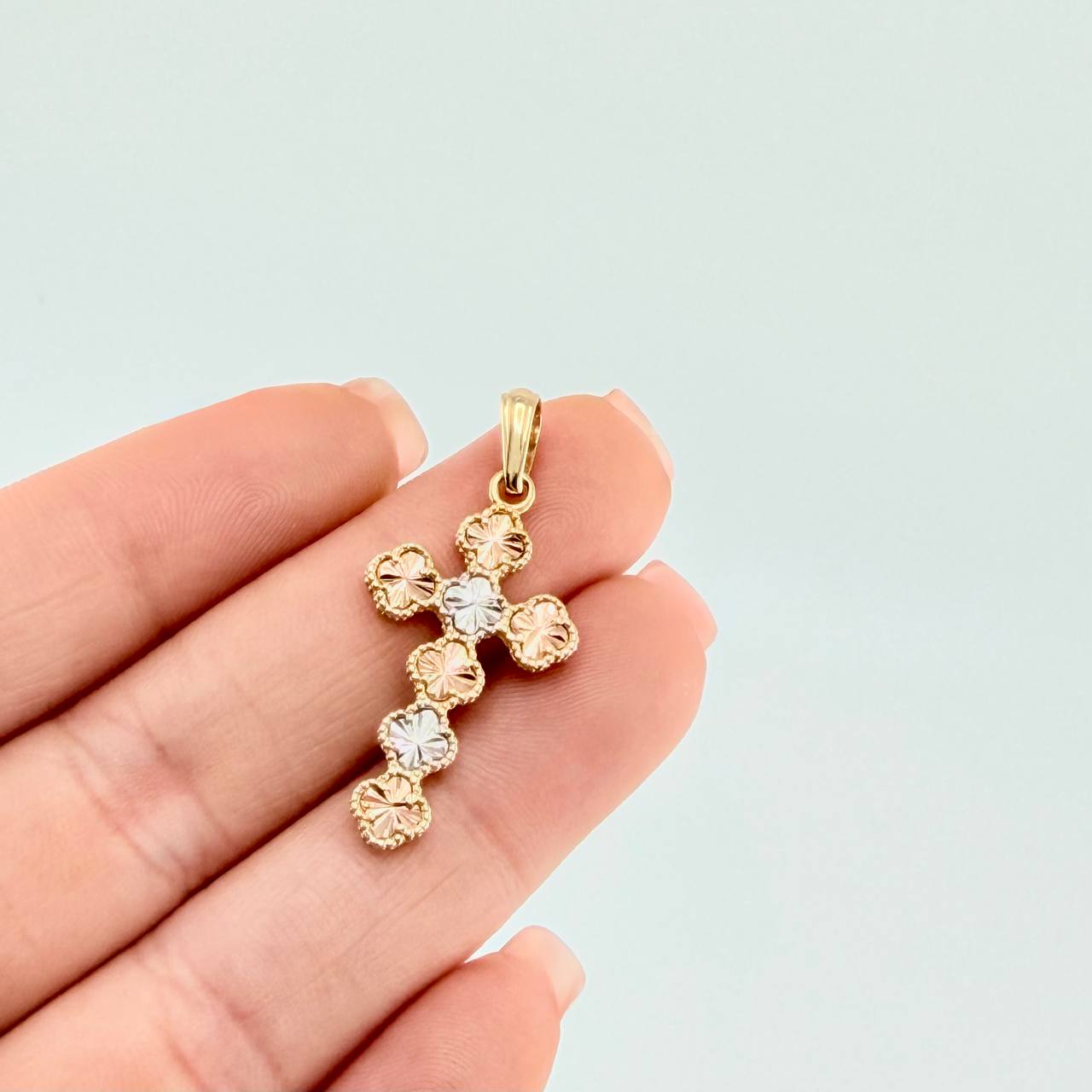 Dije Trebol 2.6 g / 3.5 cm Tres Oros 18K