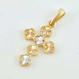 Dije Trebol 2.45 g / 3.2 cm Tres Oros 18K