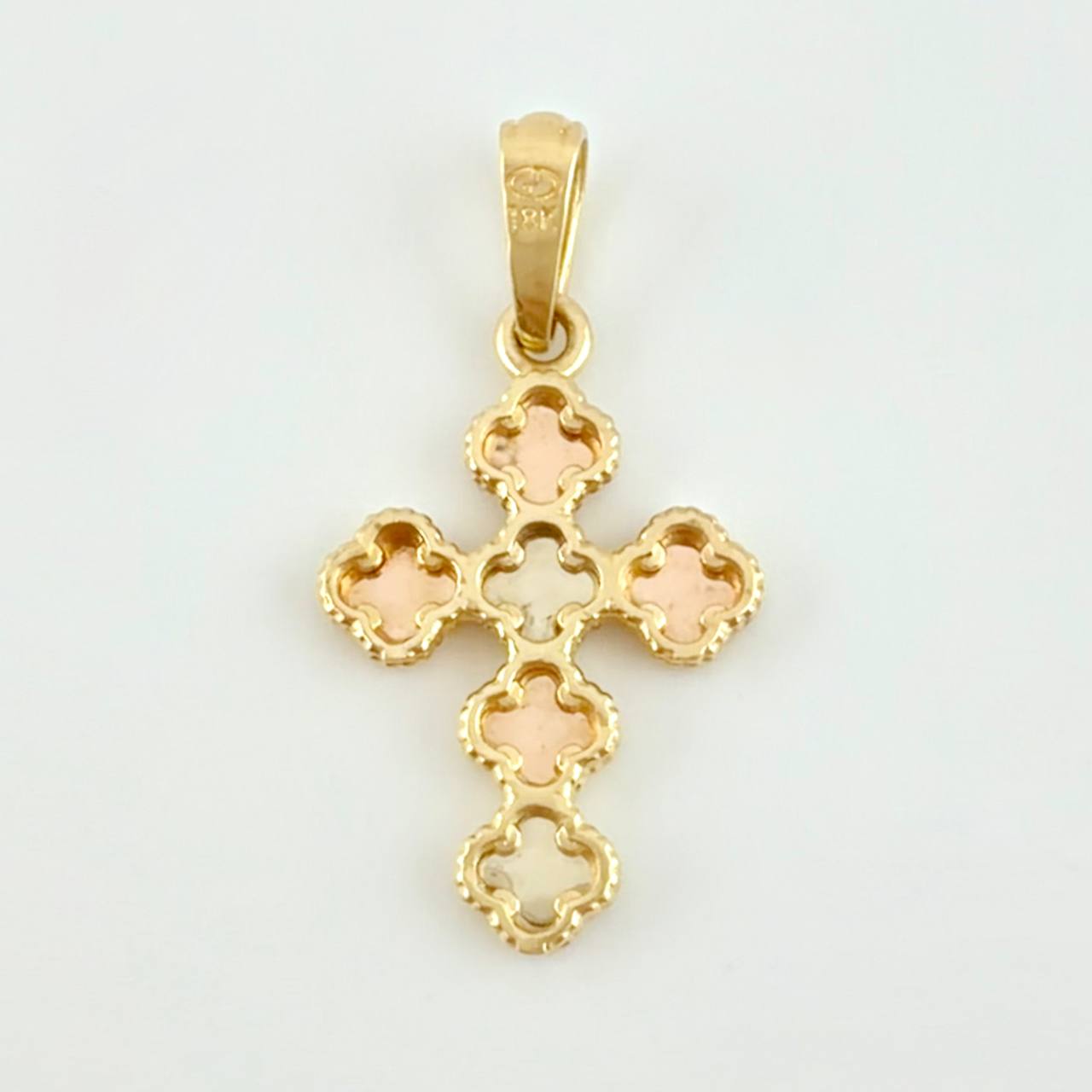 Dije Trebol 2.45 g / 3.2 cm Tres Oros 18K