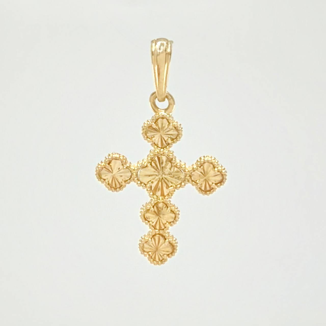 Dije Trebol Dorado 2.5 g / 3.3 cm Oro Amarillo 18K