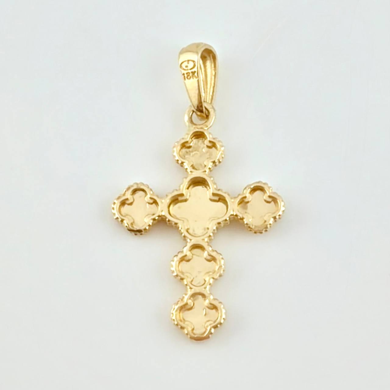 Dije Trebol Dorado 2.5 g / 3.3 cm Oro Amarillo 18K