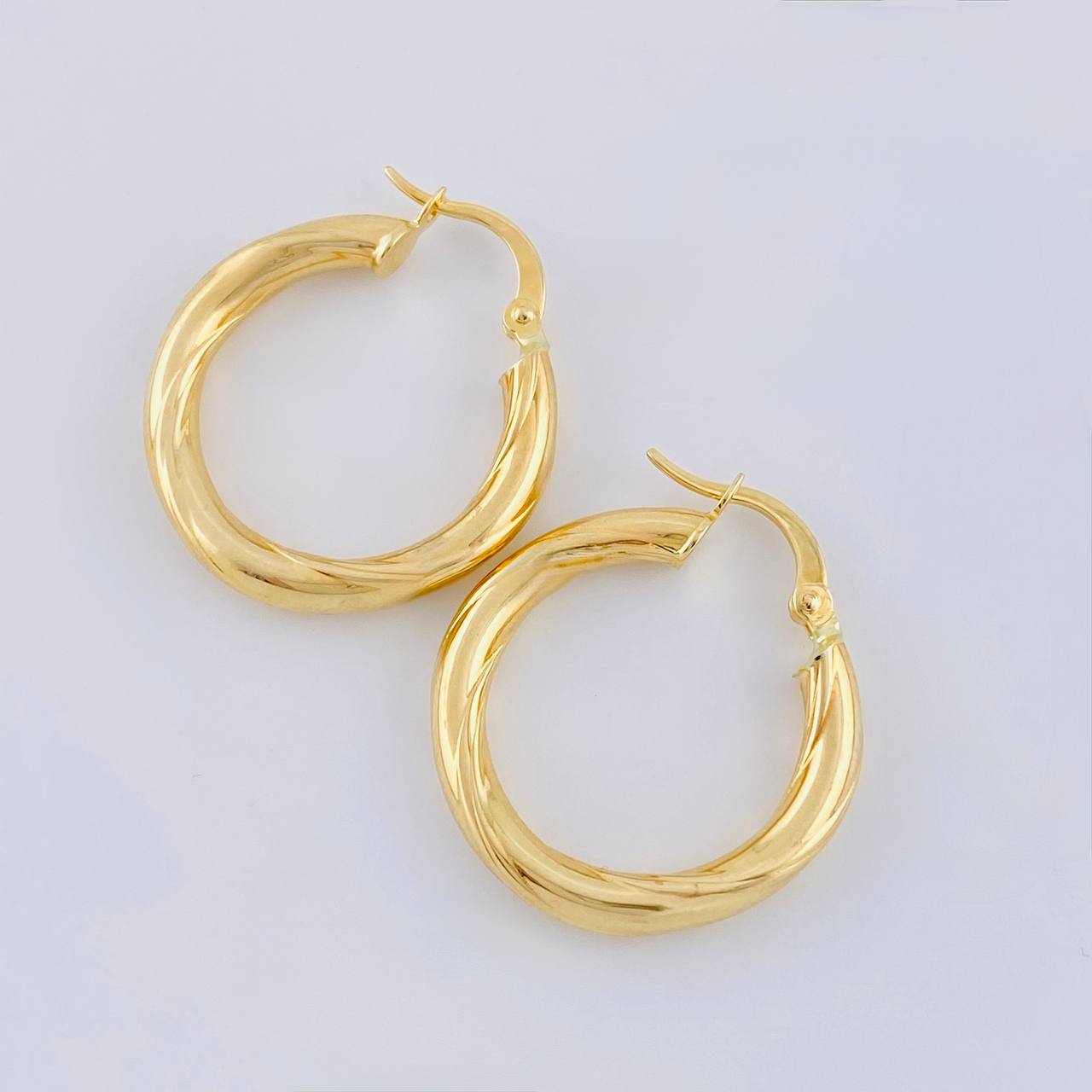 Candongas Jass Diagonal 2.65 g / 2.5 cm Oro Amarillo 18K