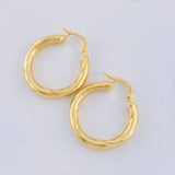 Candongas Jass Diagonal 2.85 g / 2.5 cm Oro Amarillo 18K