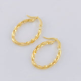 Candongas Mary Ovalada 1.3 g / 2.2 cm Oro Amarillo 18K