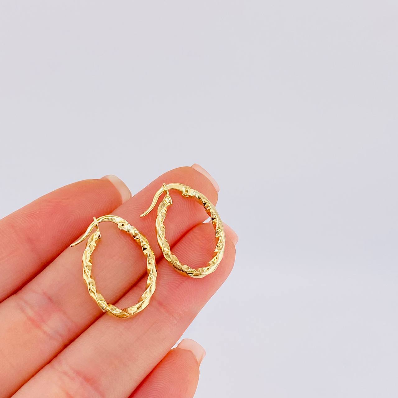 Candongas Mary Ovalada 1.3 g / 2.2 cm Oro Amarillo 18K