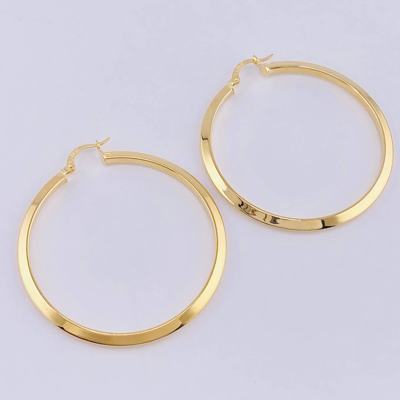 Candongas Clau 4 g / 5 cm Oro Amarillo 18K