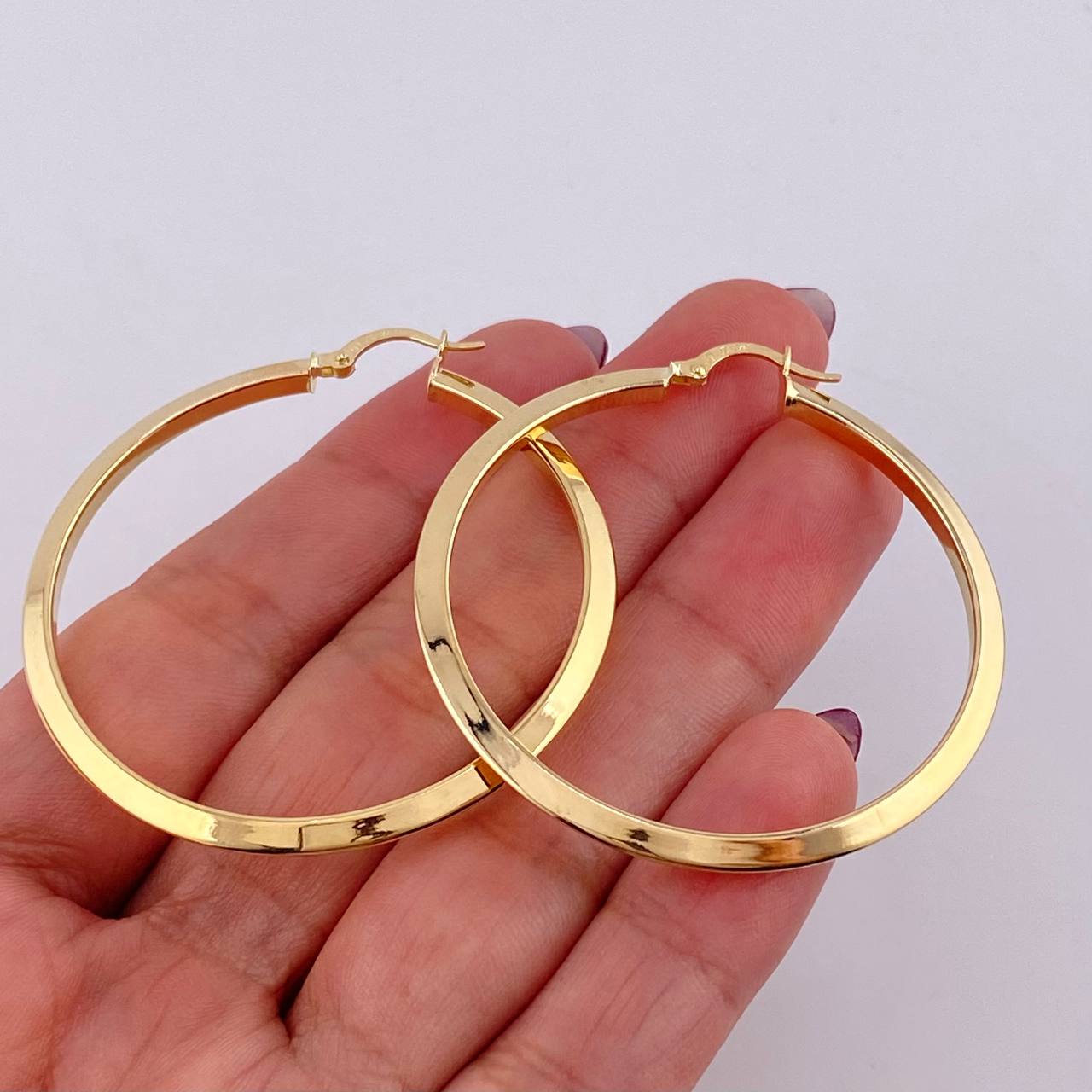 Candongas Clau 4.05 g / 5 cm Oro Amarillo 18K