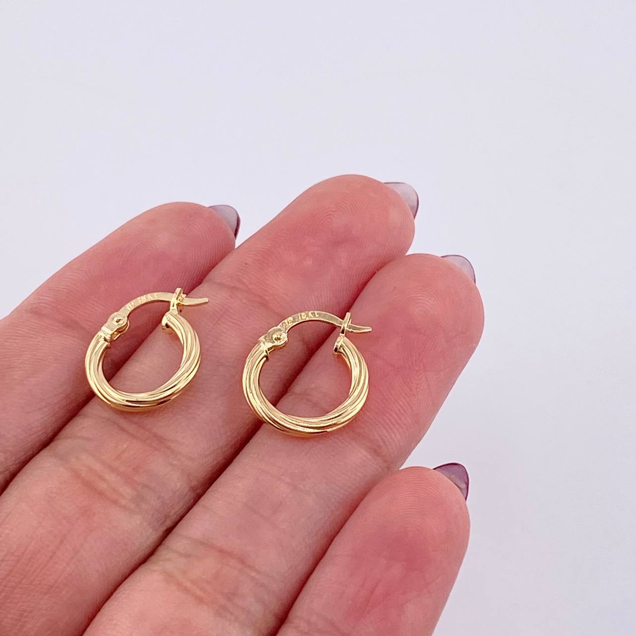Candongas Sofi 1gr / 1.5cm / Oro Amarillo 18K *