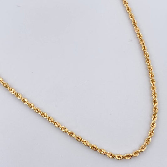 Cadena Lazo 1.15gr / 60cm / 1mm Oro Amarillo +3 18K &