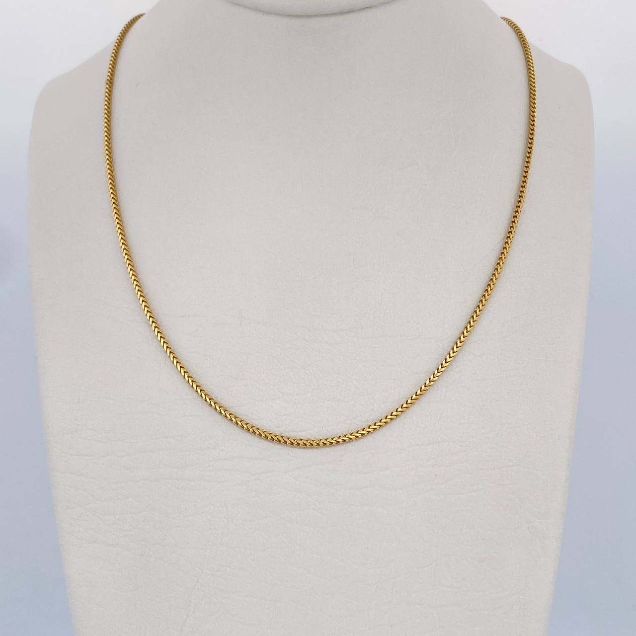 Cadena Franco 4.2gr / 45cm / +3 Oro 18K &