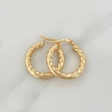 Candongas Mary 2.15gr / 2.4cm / Oro Amarillo 18K &