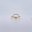 Anillo Silueta Corazon 1.65gr / T6 3/4 / Liso Oro Amarillo 18K &
