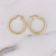 Candongas Lenore 1.5gr / 2.7cm / Rayadas Oro Amarillo 18K $