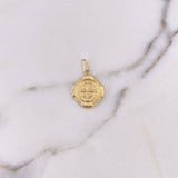 Dije San Benito 1.9gr / 3cm / Troquelado Oro Amarillo 18K $