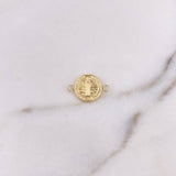 Herraje San Benito 0.8gr / 1.9cm / Troquelado Oro Amarillo 18K $