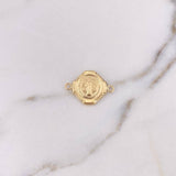 Herraje San Benito 1.2gr / 2.4cm / Troquelado Oro Amarillo 18K $