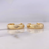 Candongas Nia 4.2gr / 2.9cm / Matizadas Oro Amarillo 18K $