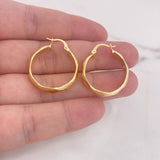 Candongas Nia 4.2gr / 2.9cm / Matizadas Oro Amarillo 18K $