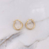 Candongas Kuki 2.15gr / 1.8cm / Oro Amarillo 18K $