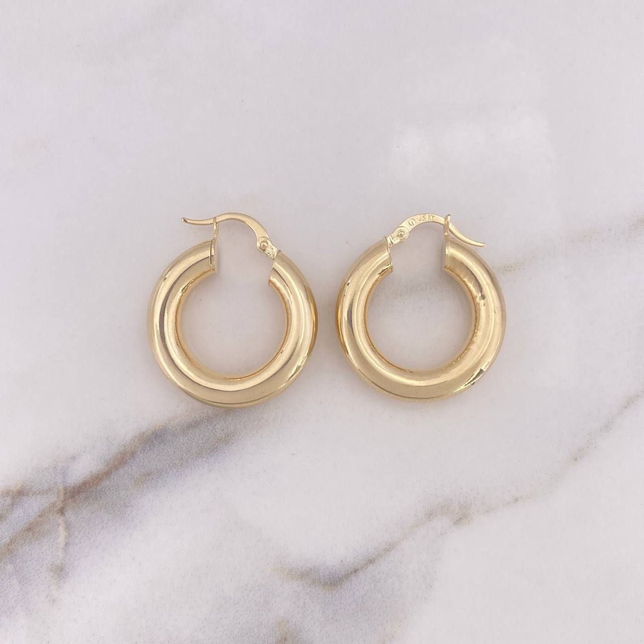 Candongas Jass 4.55gr / 2.6cm / Lisas Oro Amarillo 18K $