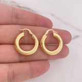 Candongas Jass 4.55gr / 2.6cm / Lisas Oro Amarillo 18K $