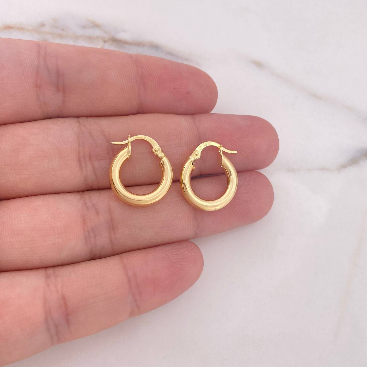 Candongas Jass 2.05gr / 1.8cm / Lisas Oro Amarillo 18K $