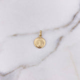 Dije Virgen Milagrosa 0.55gr / 1.9cm / Troquelado Oro Amarillo 18K $