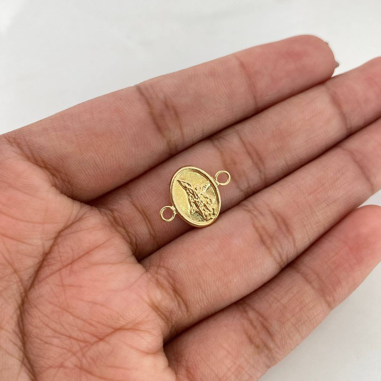 Herraje San Miguel Arcangel 0.55gr / 1.6cm / Troquelado Oro Amarillo 18K $