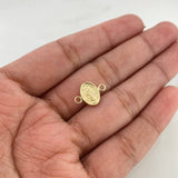 Herraje Virgen Milagrosa 0.4gr / 1.3cm / Troquelado Oro Amarillo 18K $