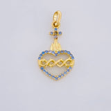Dije Sagrado Corazon de Jesús 1.05g / 1.9cm Oro Amarillo 18K