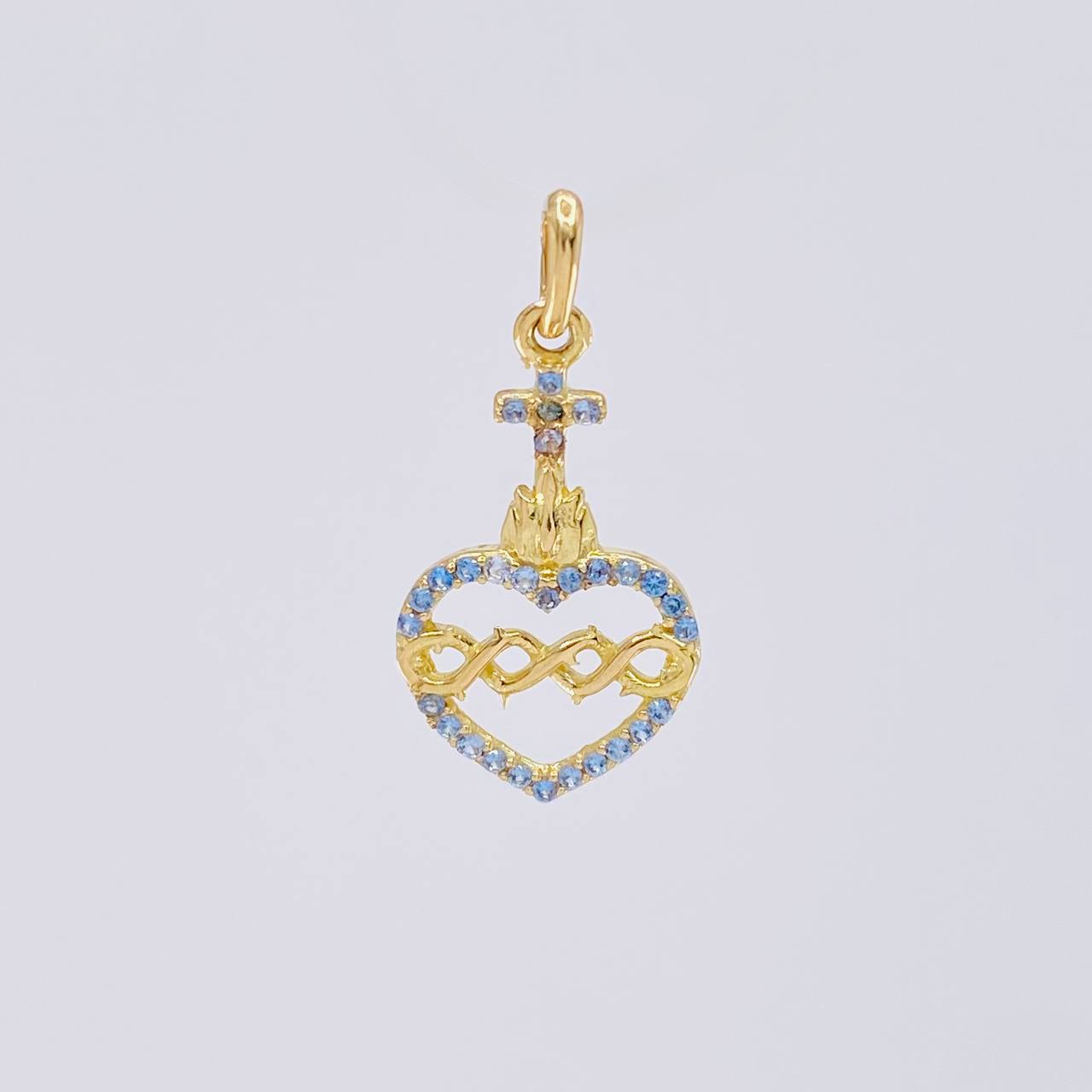 Dije Sagrado Corazon de Jesús 1 g / 2.1cm Oro Amarillo 18K