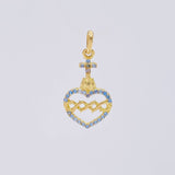 Dije Sagrado Corazon de Jesús 1.05g / 1.9cm Oro Amarillo 18K