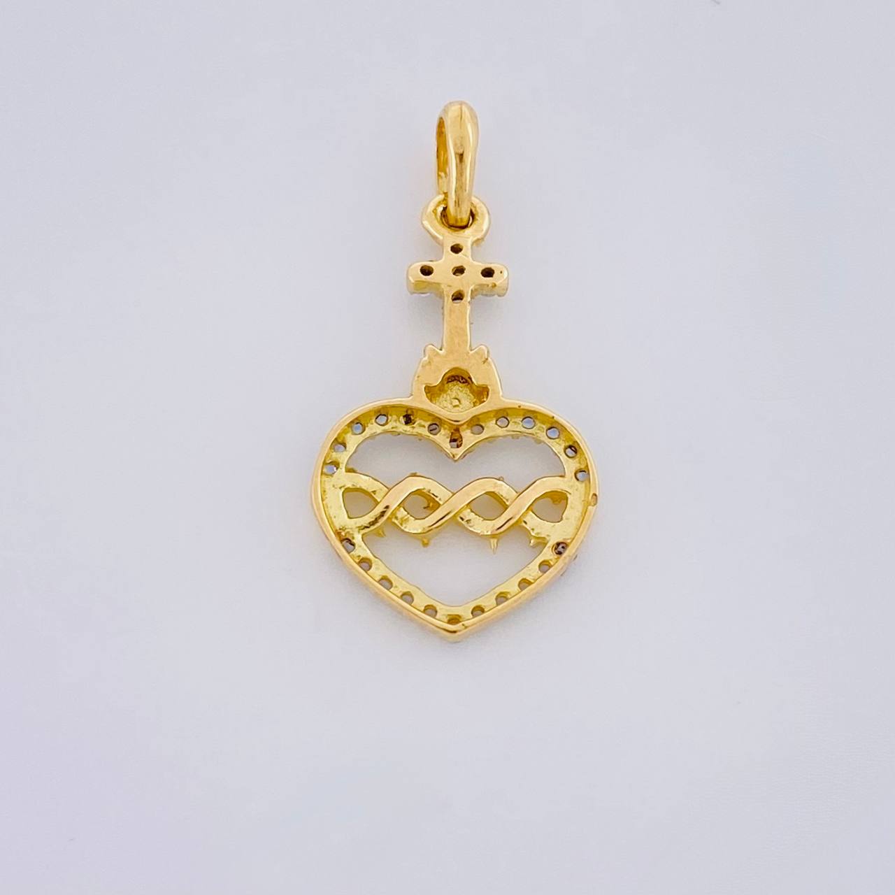 Dije Sagrado Corazon de Jesús 1 g / 2.1cm Oro Amarillo 18K