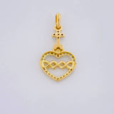 Dije Sagrado Corazon de Jesús 1 g / 2.1cm Oro Amarillo 18K