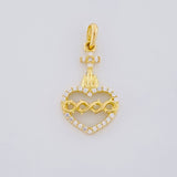 Dije Sagrado Corazon de Jesús 1g / 2.2cm Oro Amarillo 18K