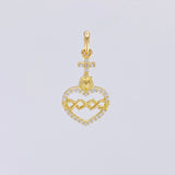 Dije Sagrado Corazón de Jesús 1g / 2.2cm Oro Amarillo 18K