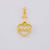 Dije Sagrado Corazón de Jesús 1g / 2.2cm Oro Amarillo 18K