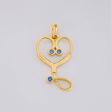 Dije Estetoscopio 1.1g / 2.2cm Oro Amarillo 18K