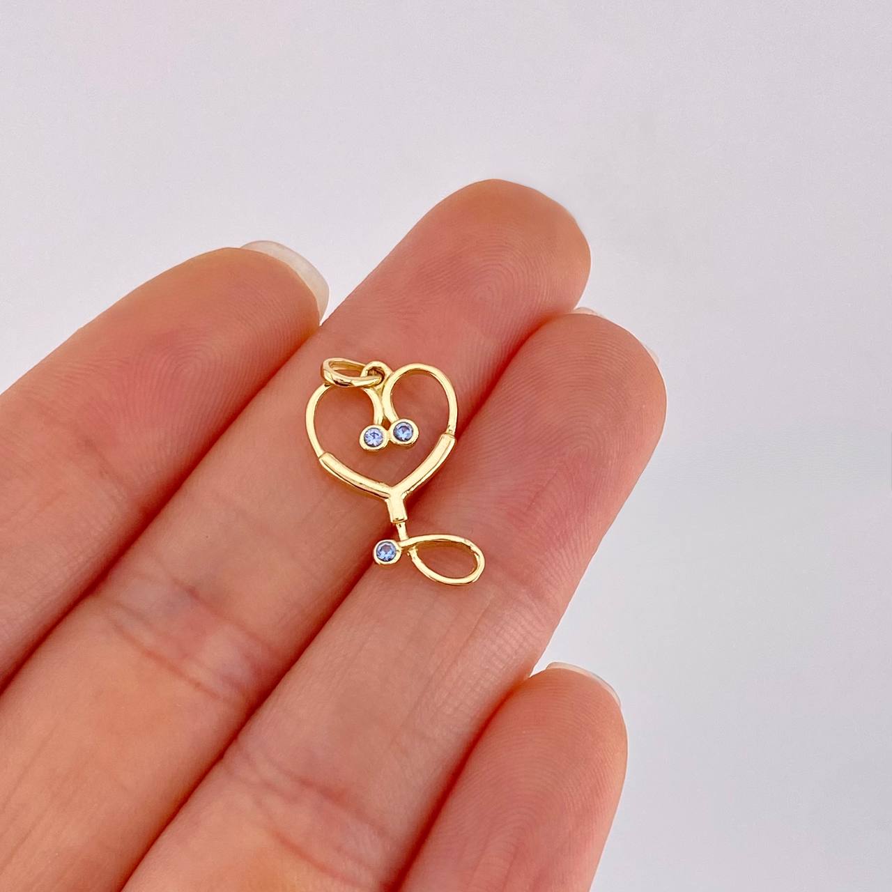 Dije Estetoscopio 1.1g / 2.2cm Oro Amarillo 18K