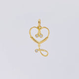 Dije Estetoscopio 1.15g / 2.2cm Oro Amarillo 18K